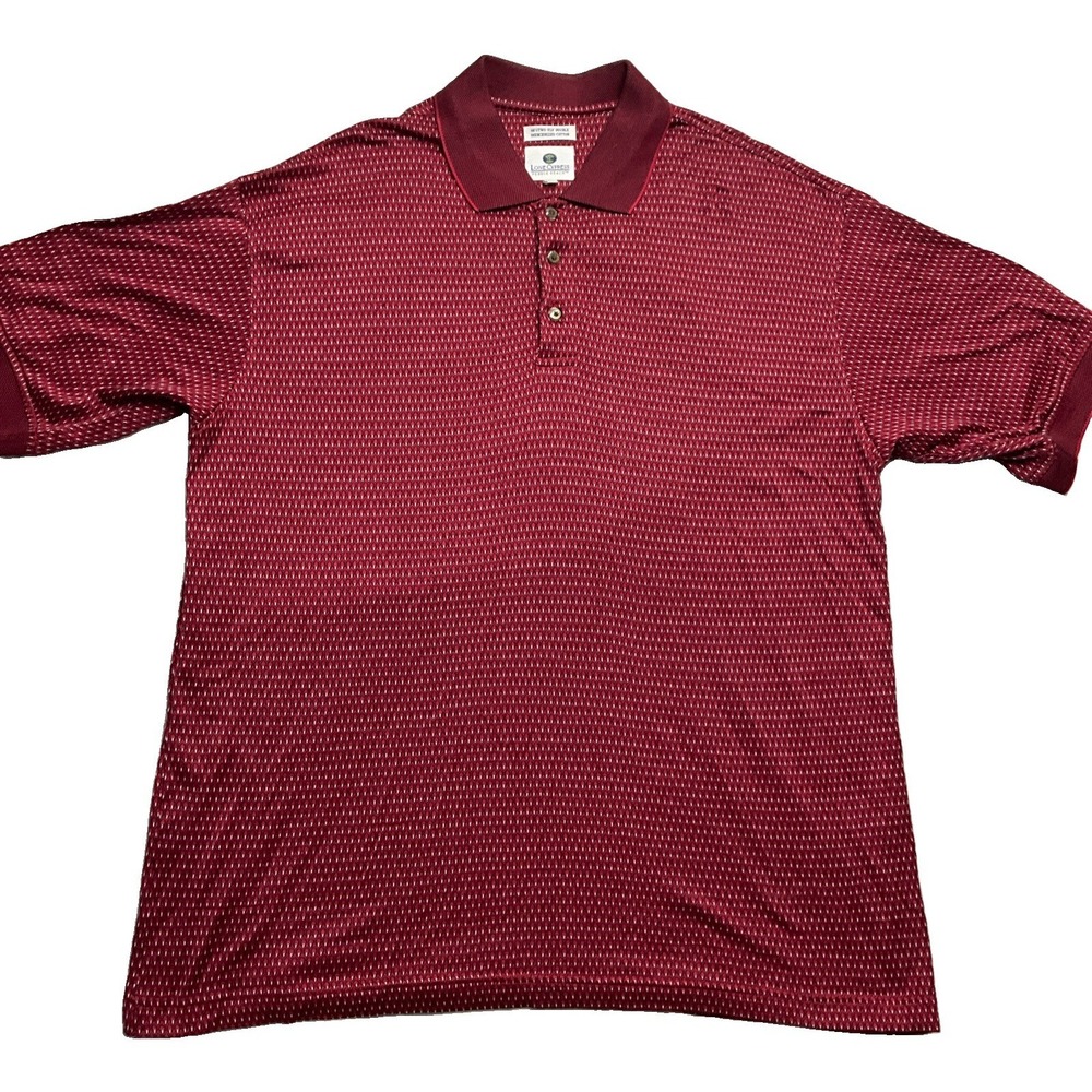 lone cypress pebble beach Men's Red Short Sleeve Polo Shirt Size M